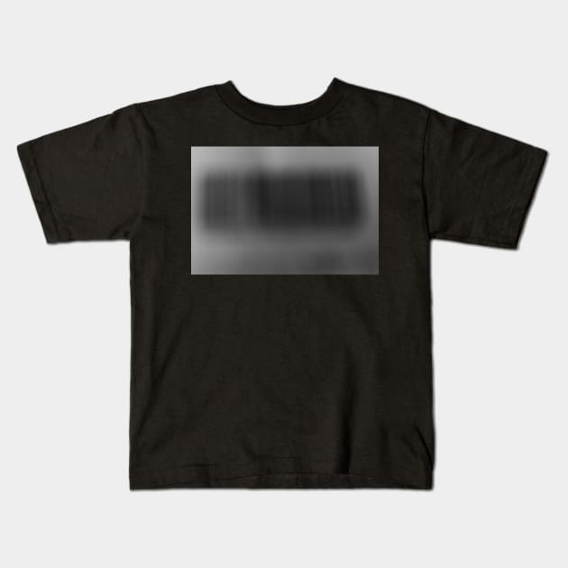 Blurred Barcode Kids T-Shirt by Ckauzmann